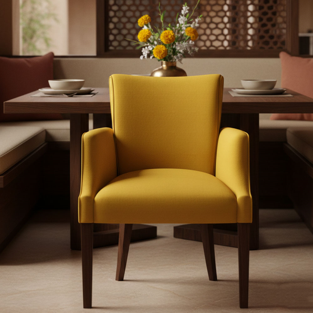 Floret Dining Chair-Tuscan sun yellow